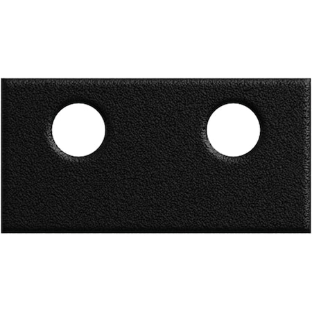 Ekena Millwork Premium Barn Door Flat Track Connecting Plate, Matte Black GB6001CMB